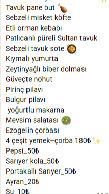 Yemek görseli