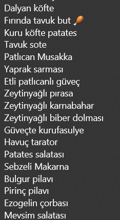 Yemek görseli
